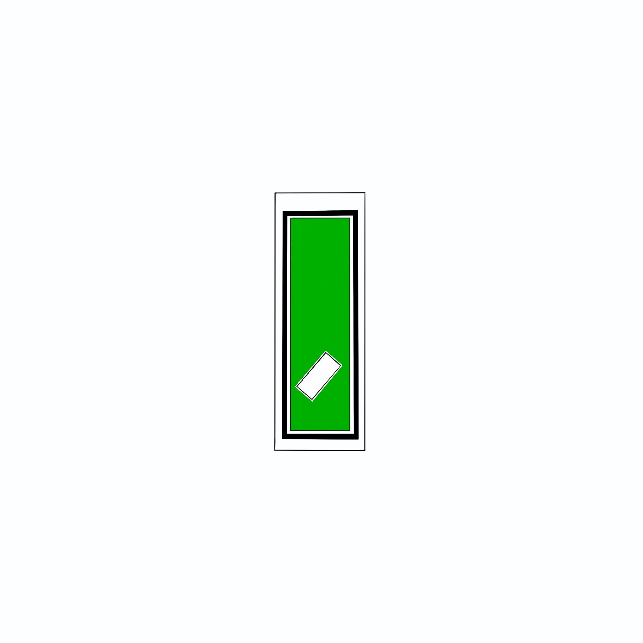 Senjafuda Simple Sticker Green