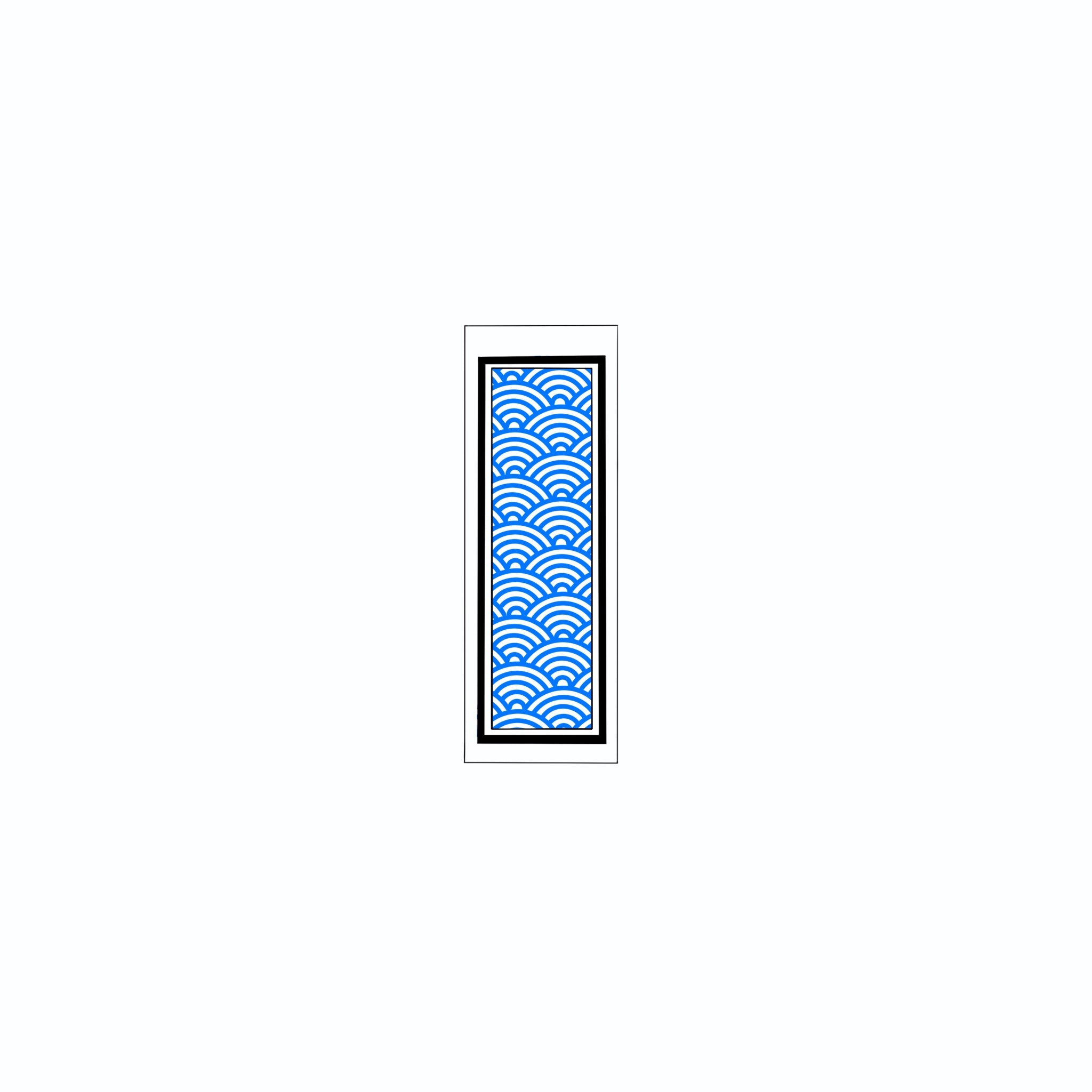 Qinghai wave Sticker Blue