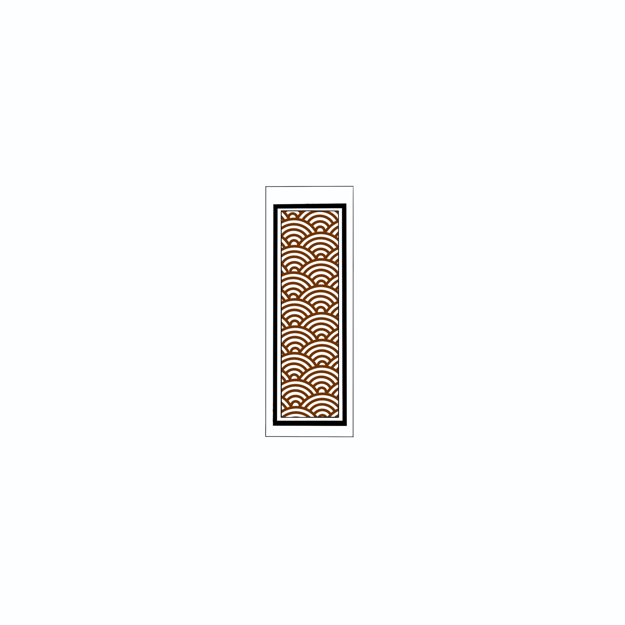 Qinghai wave Sticker Brown