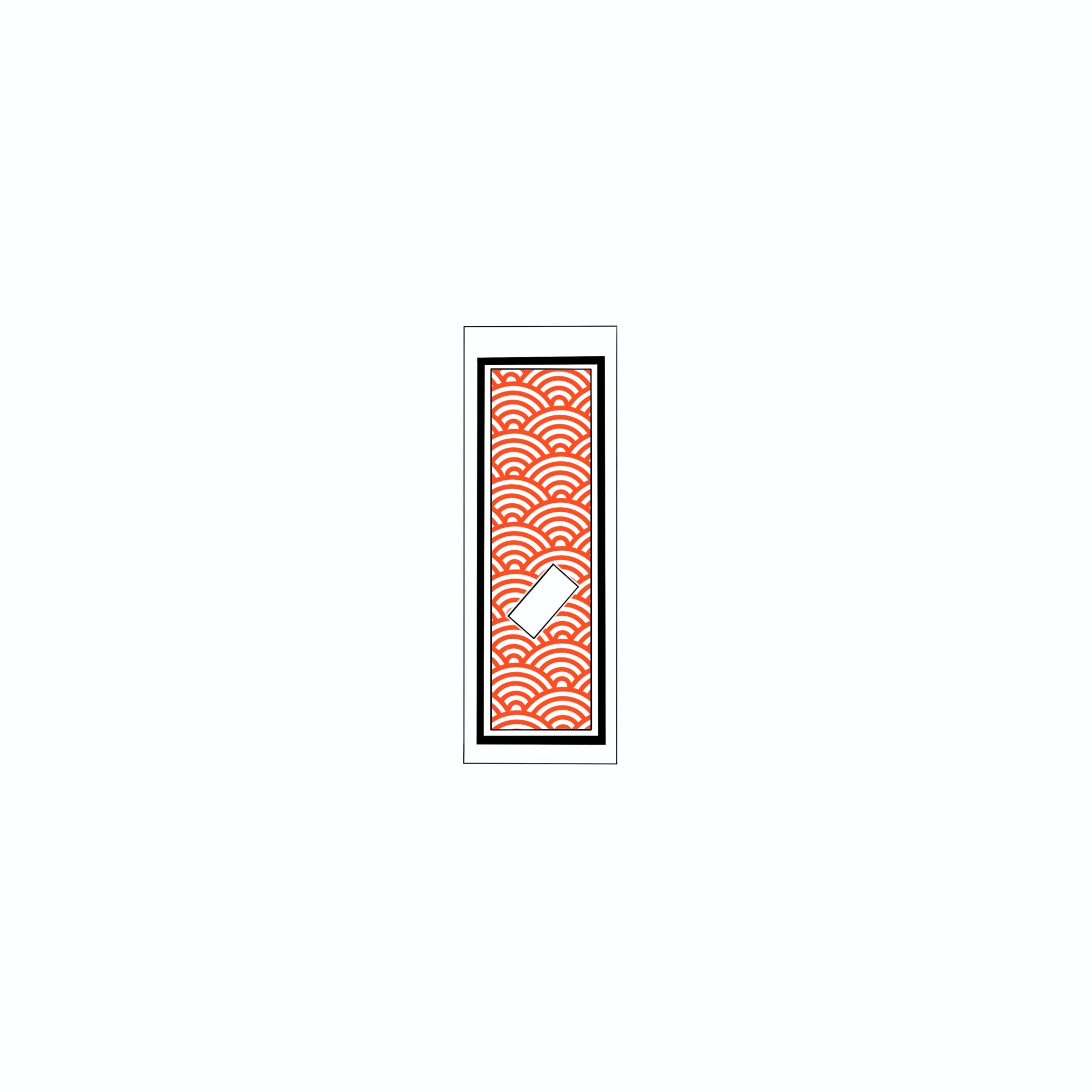 Qinghai wave Sticker Red