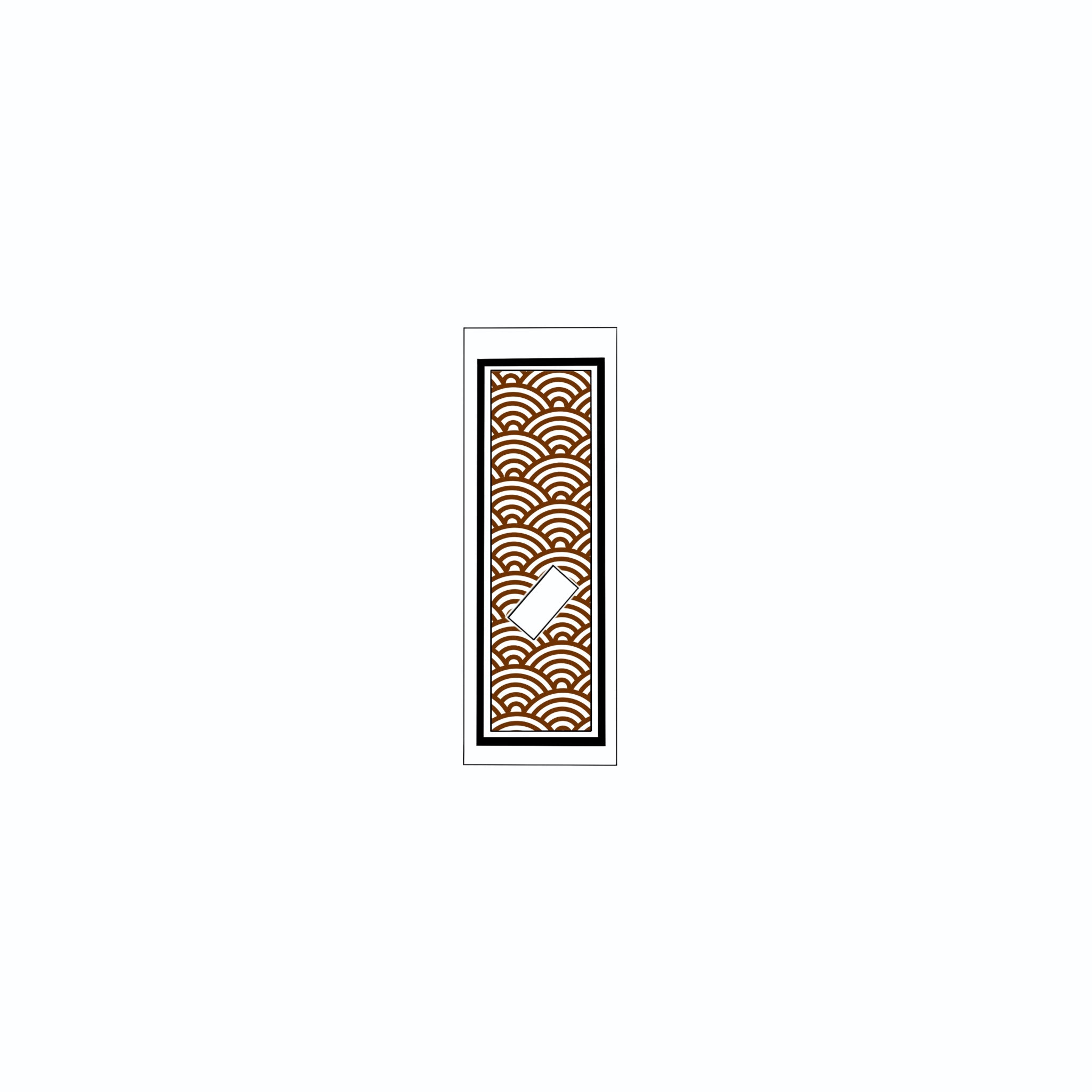 Qinghai wave Sticker Brown