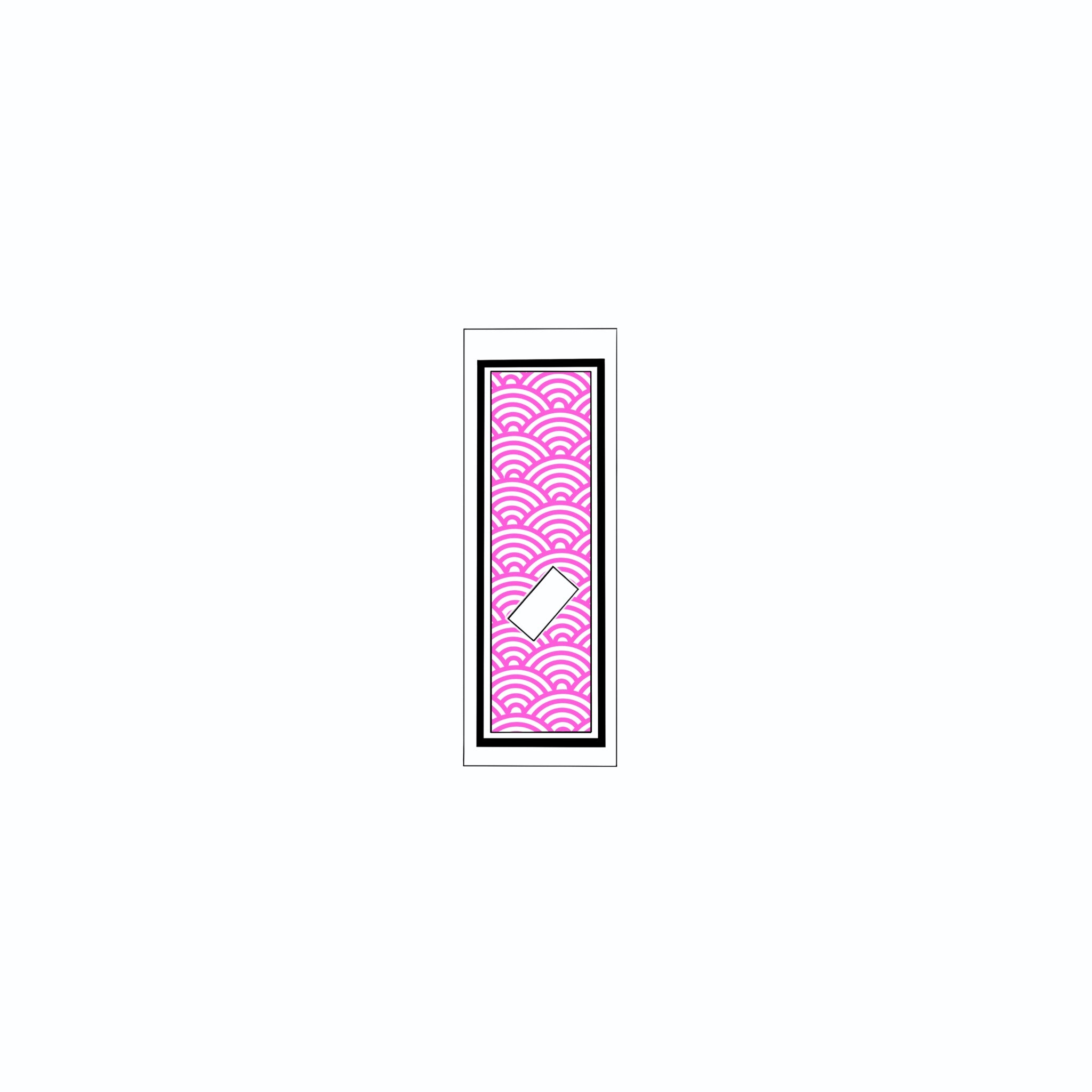 Qinghai wave Sticker Pink