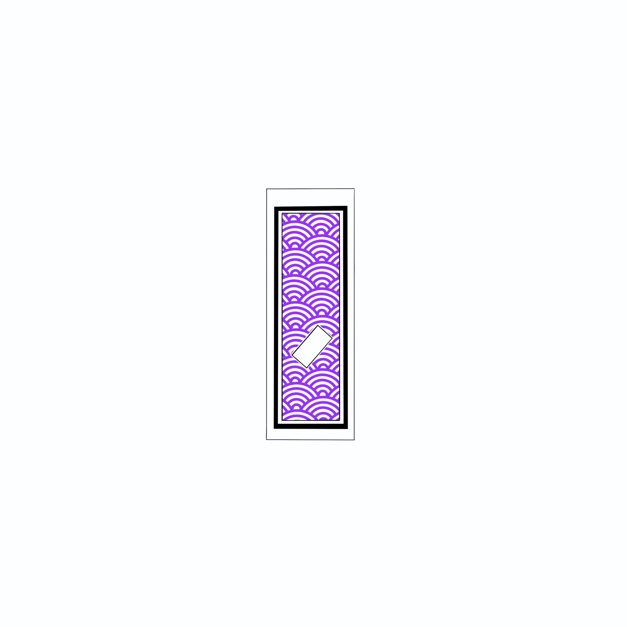 Qinghai wave Sticker Edo Purple