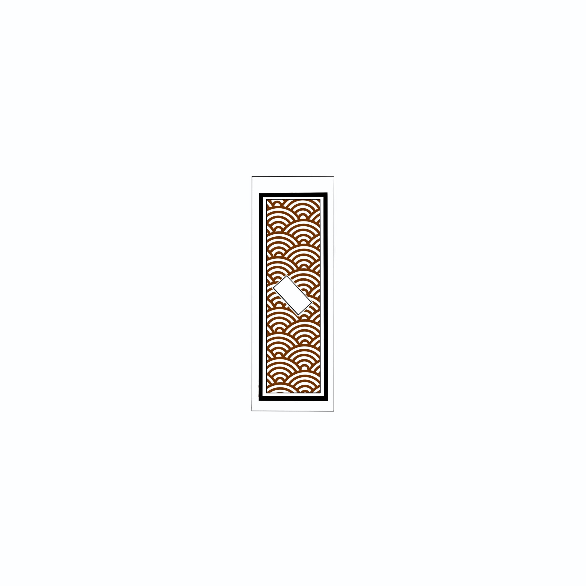 Qinghai wave Sticker Brown