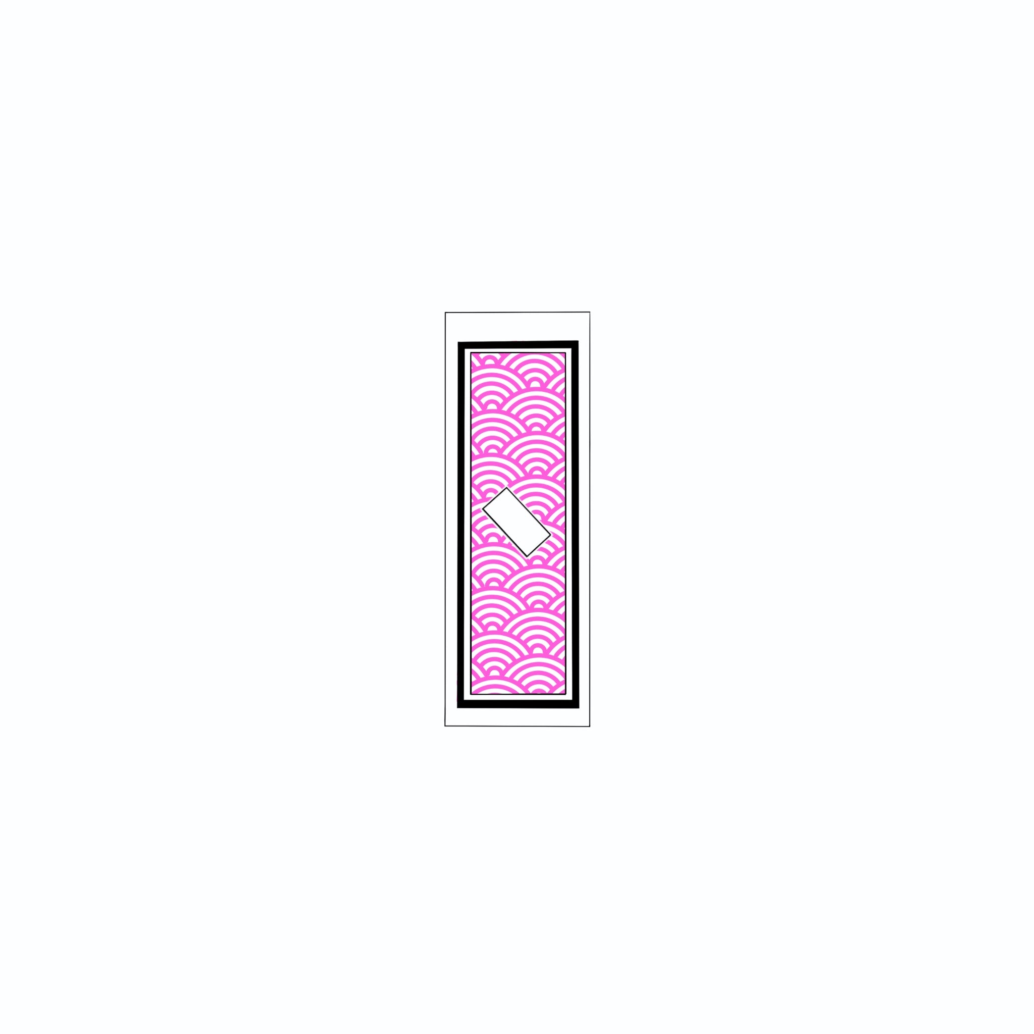 Qinghai wave Sticker Pink