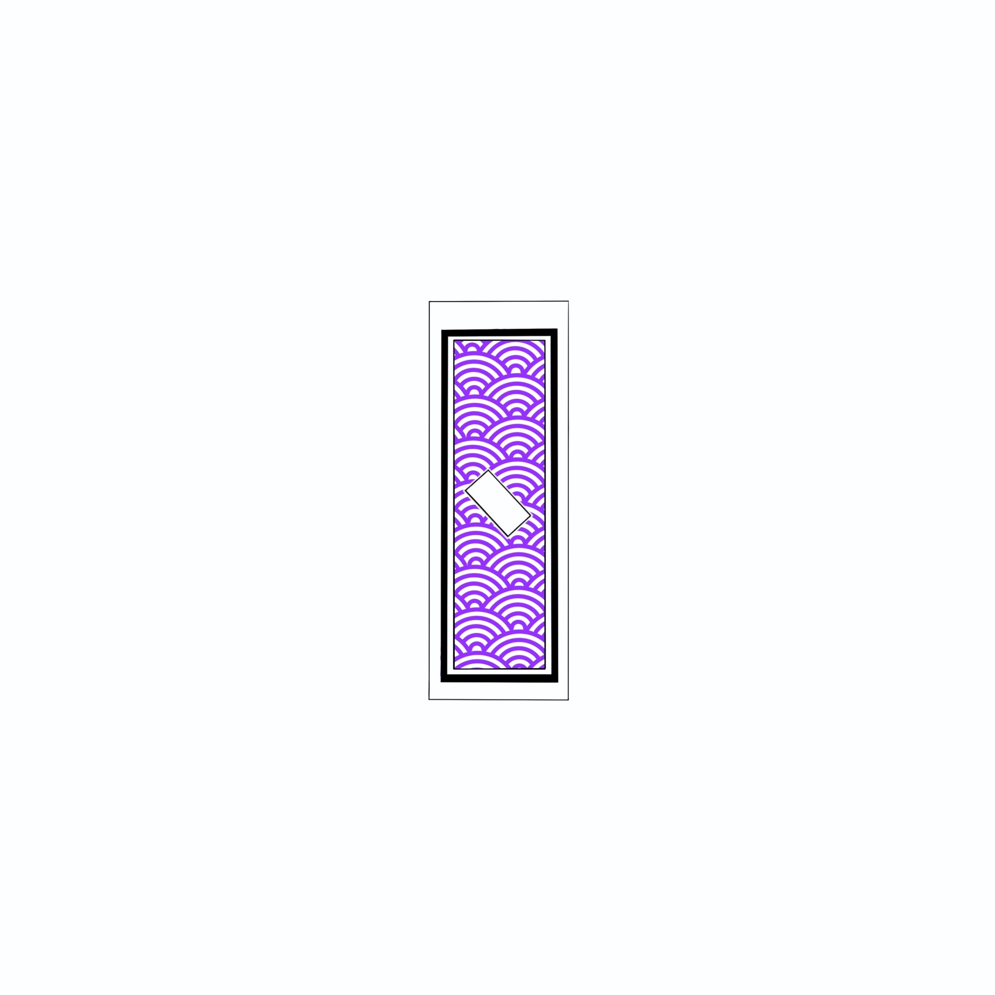 Qinghai wave Sticker Edo Purple