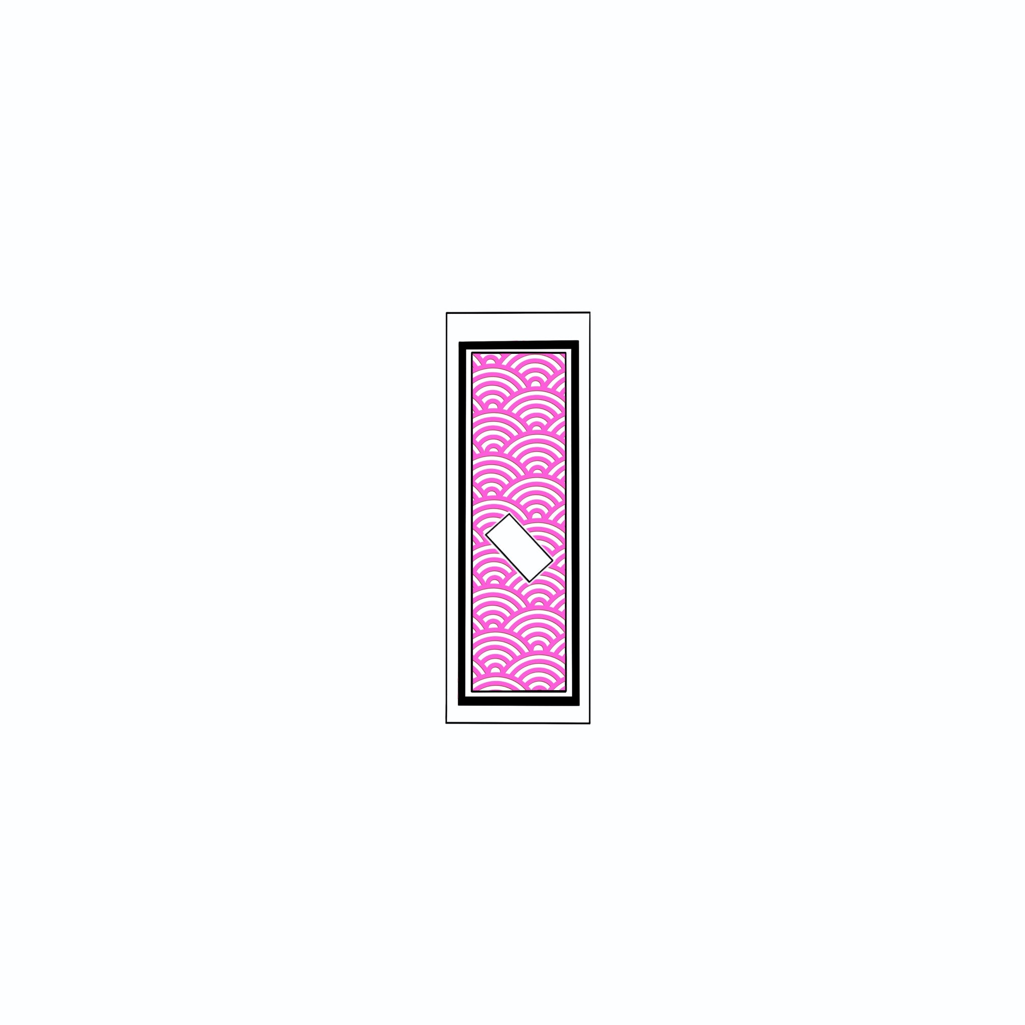 Qinghai wave Sticker Pink
