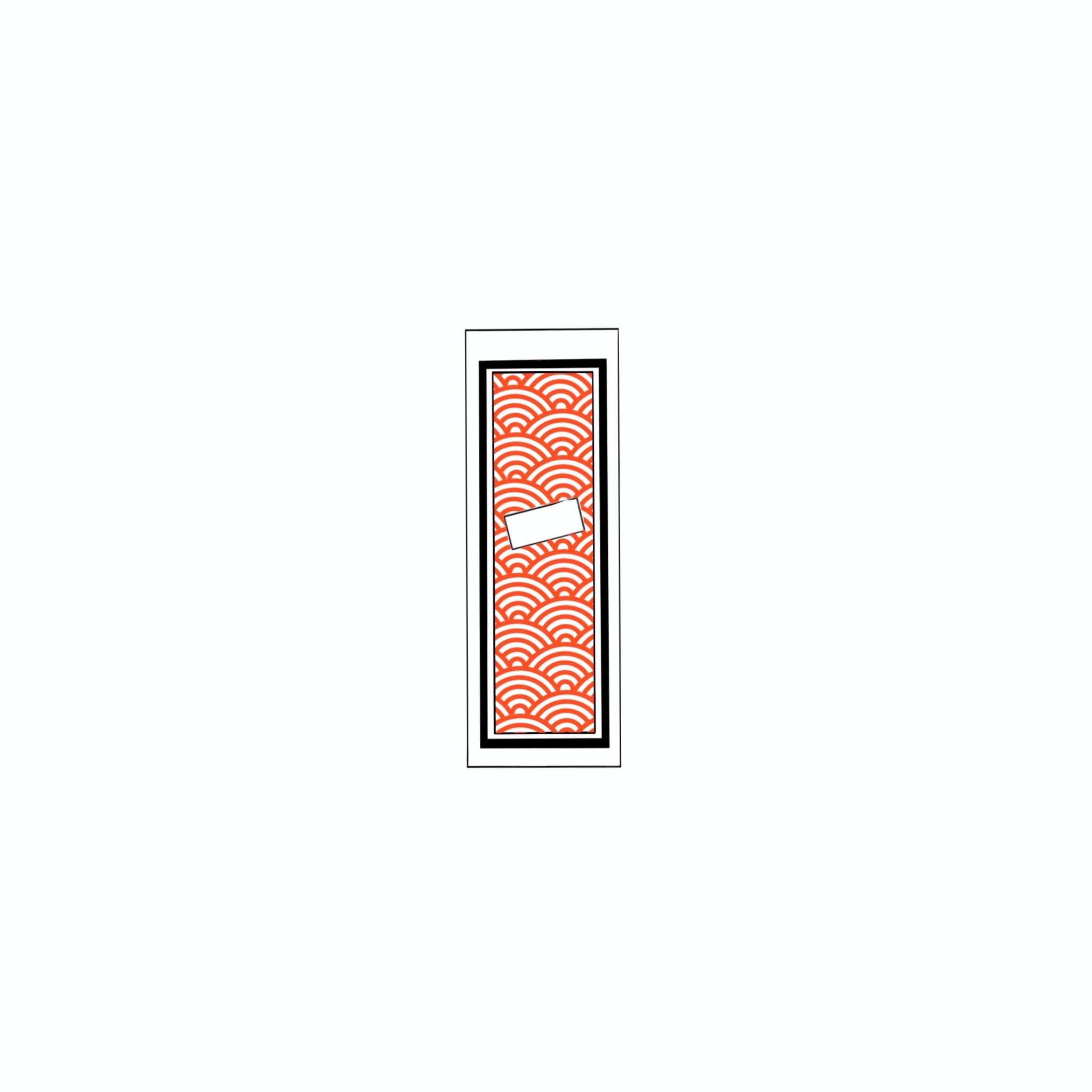 Qinghai wave Sticker Red