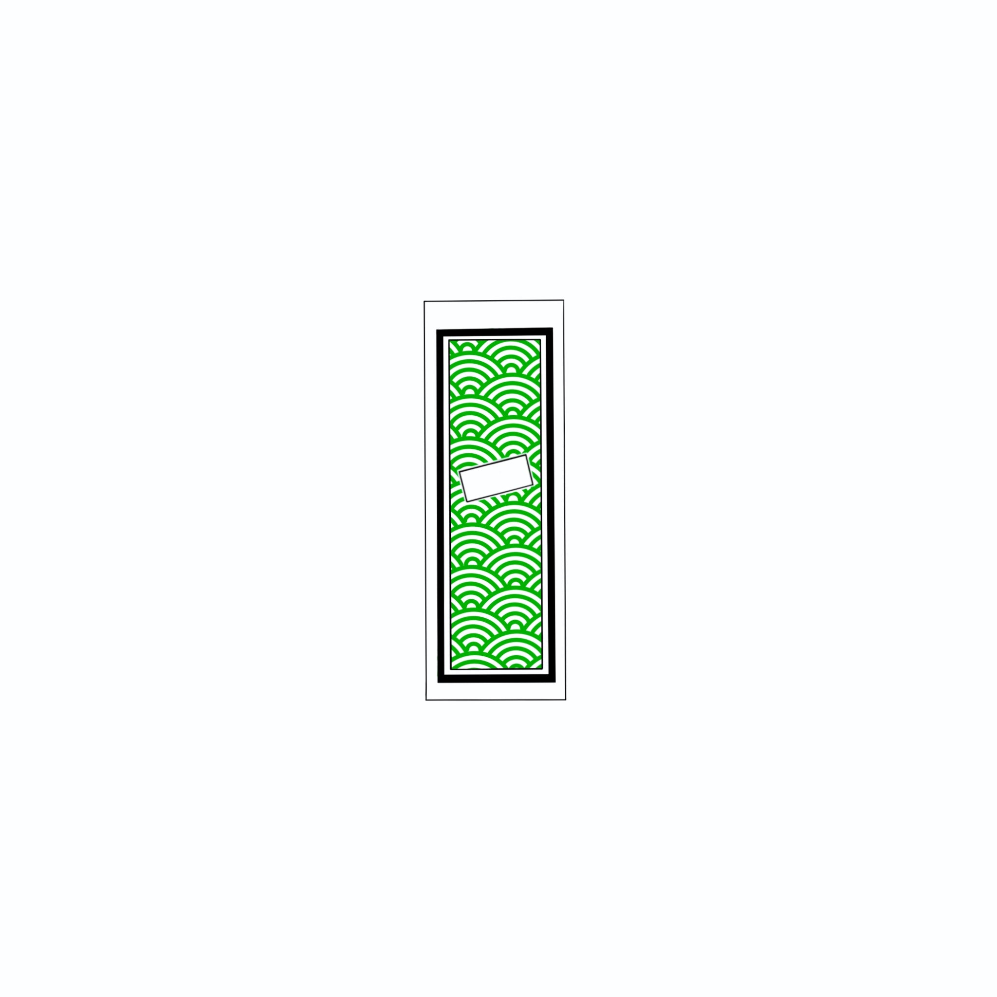 Qinghai wave Sticker Green