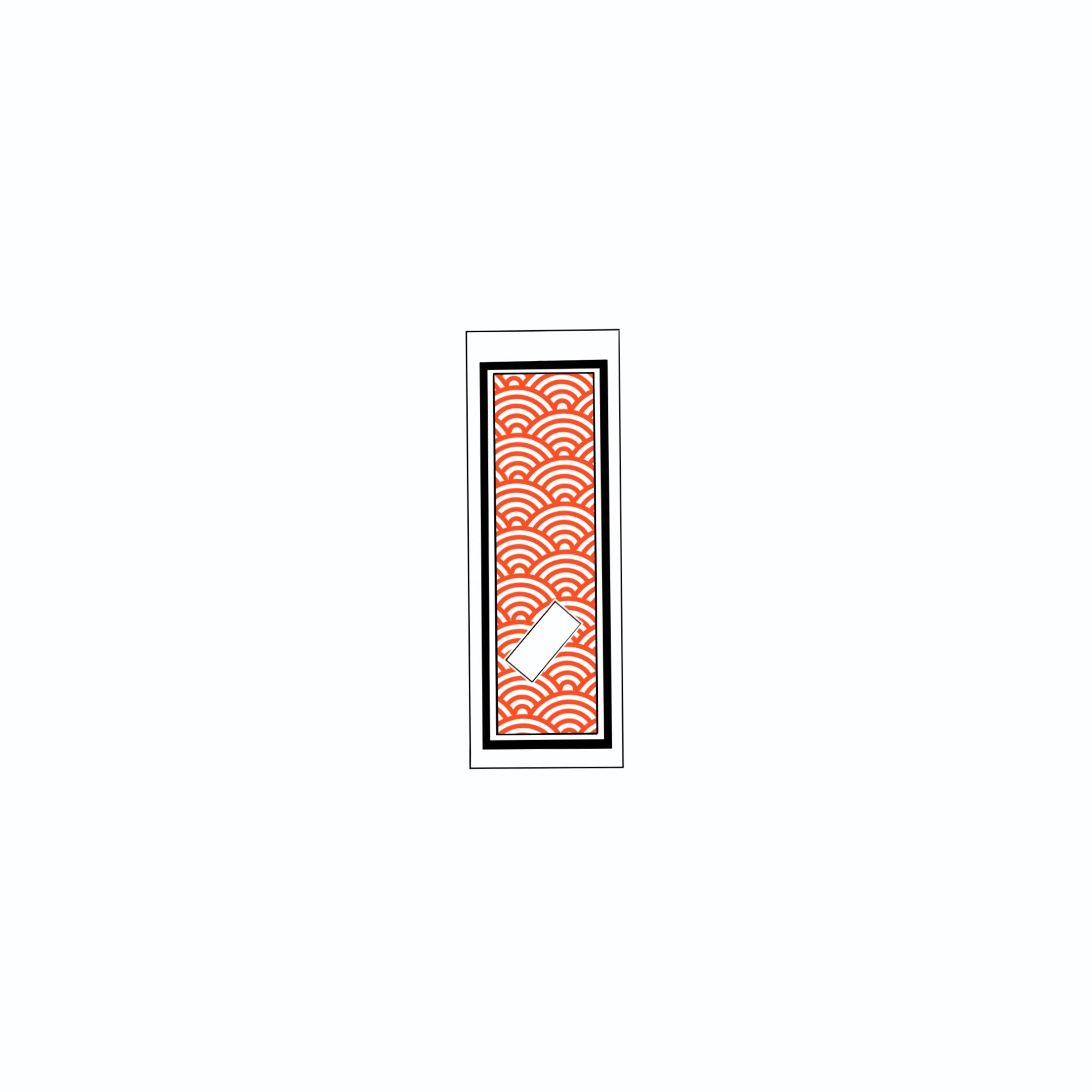 Qinghai wave Sticker Red