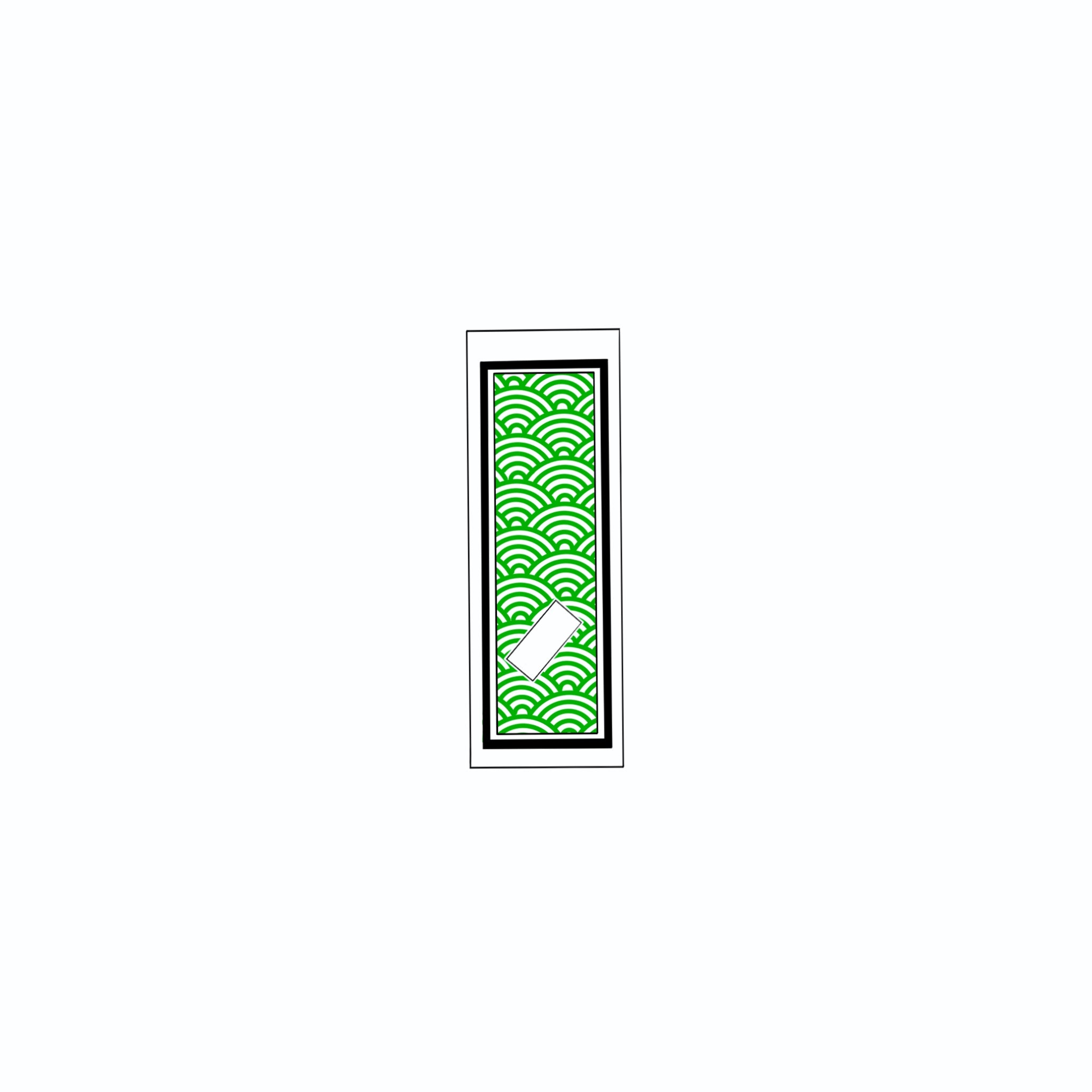 Qinghai wave Sticker Green