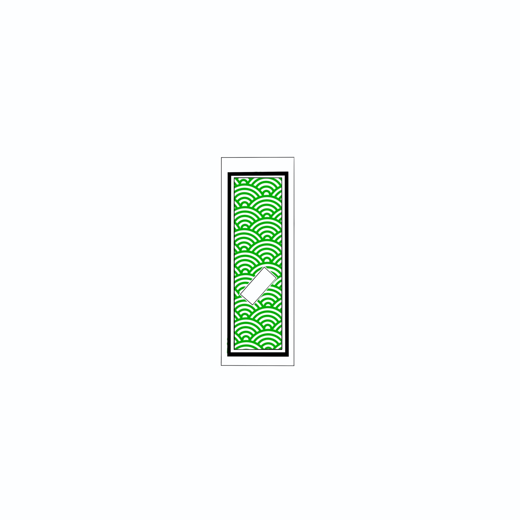 Qinghai wave Sticker Green