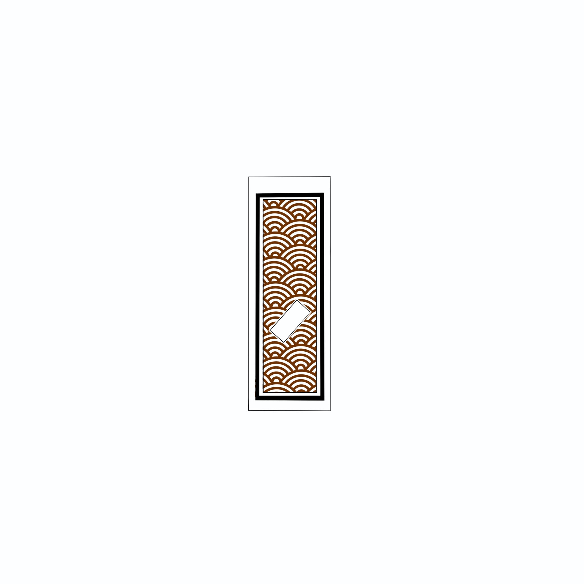 Qinghai wave Sticker Brown