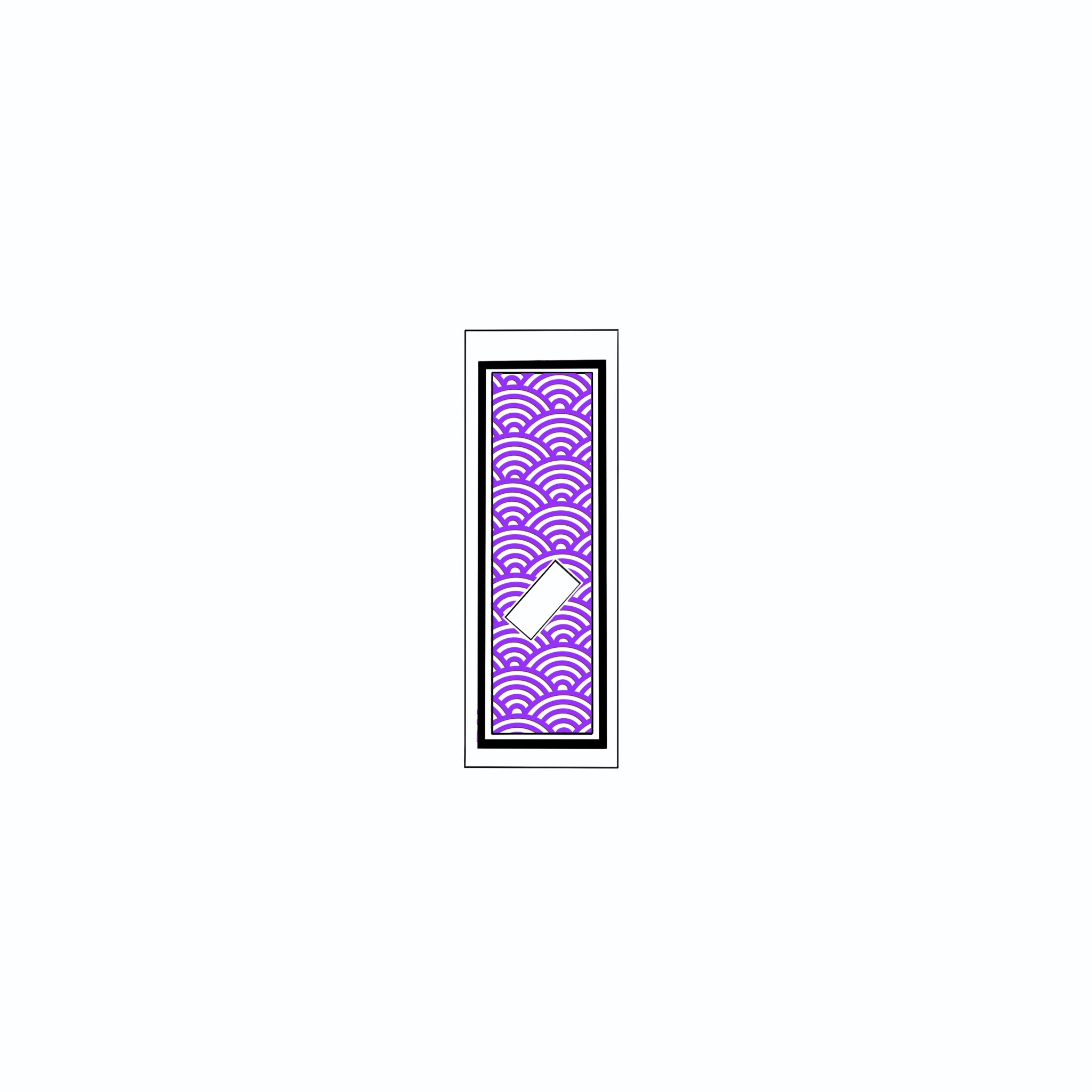 Qinghai wave Sticker Edo Purple