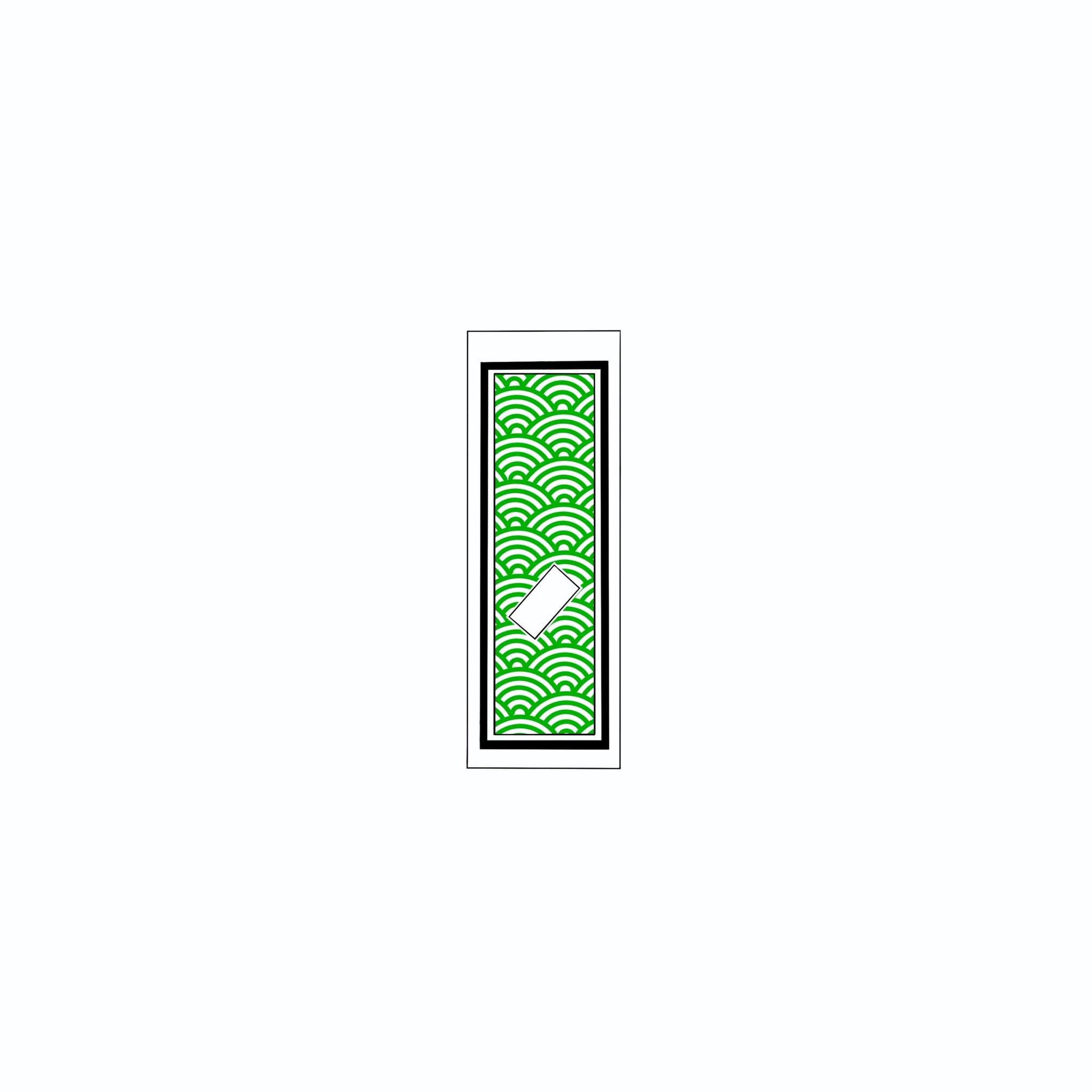 Qinghai wave Sticker Green