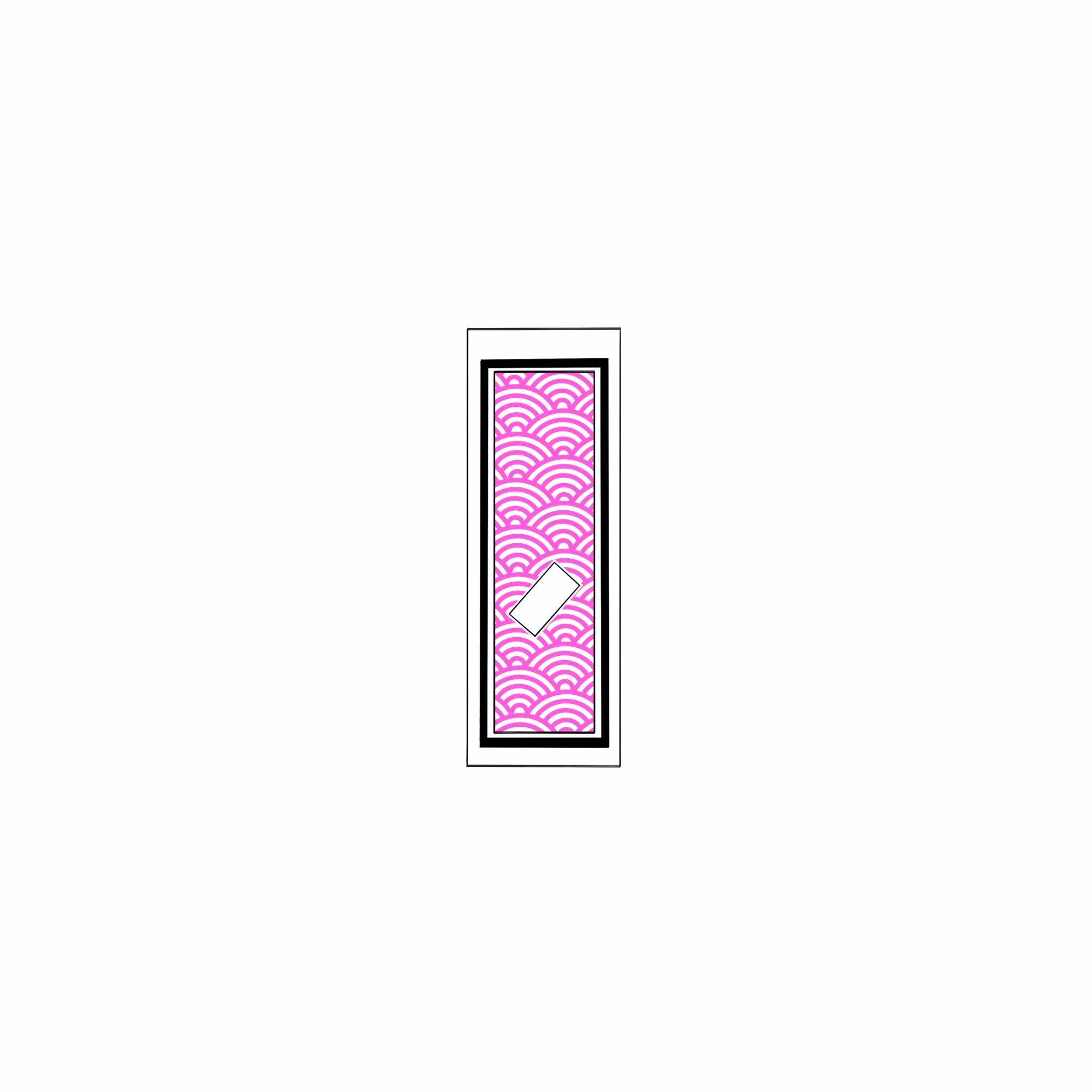 Qinghai wave Sticker Pink