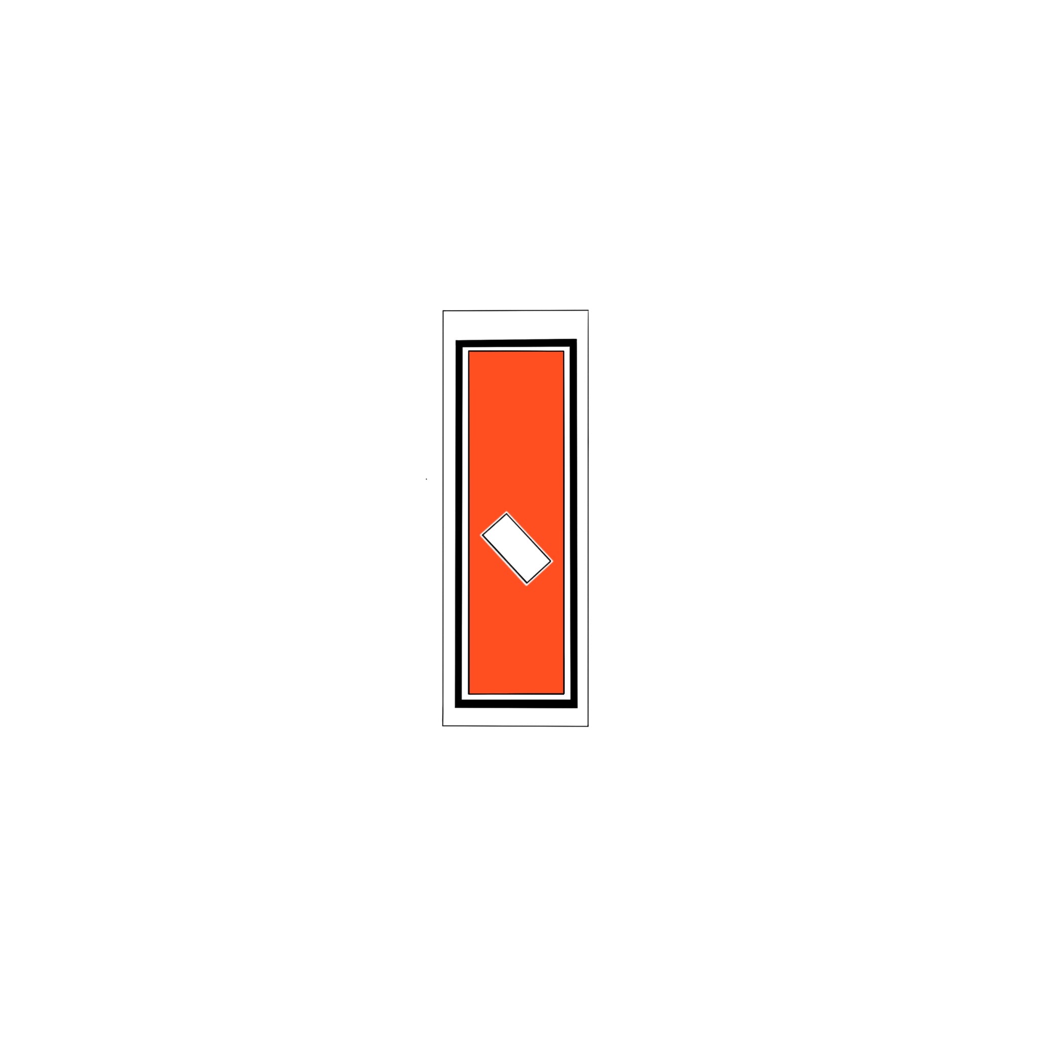 Senjafuda Simple Sticker Red