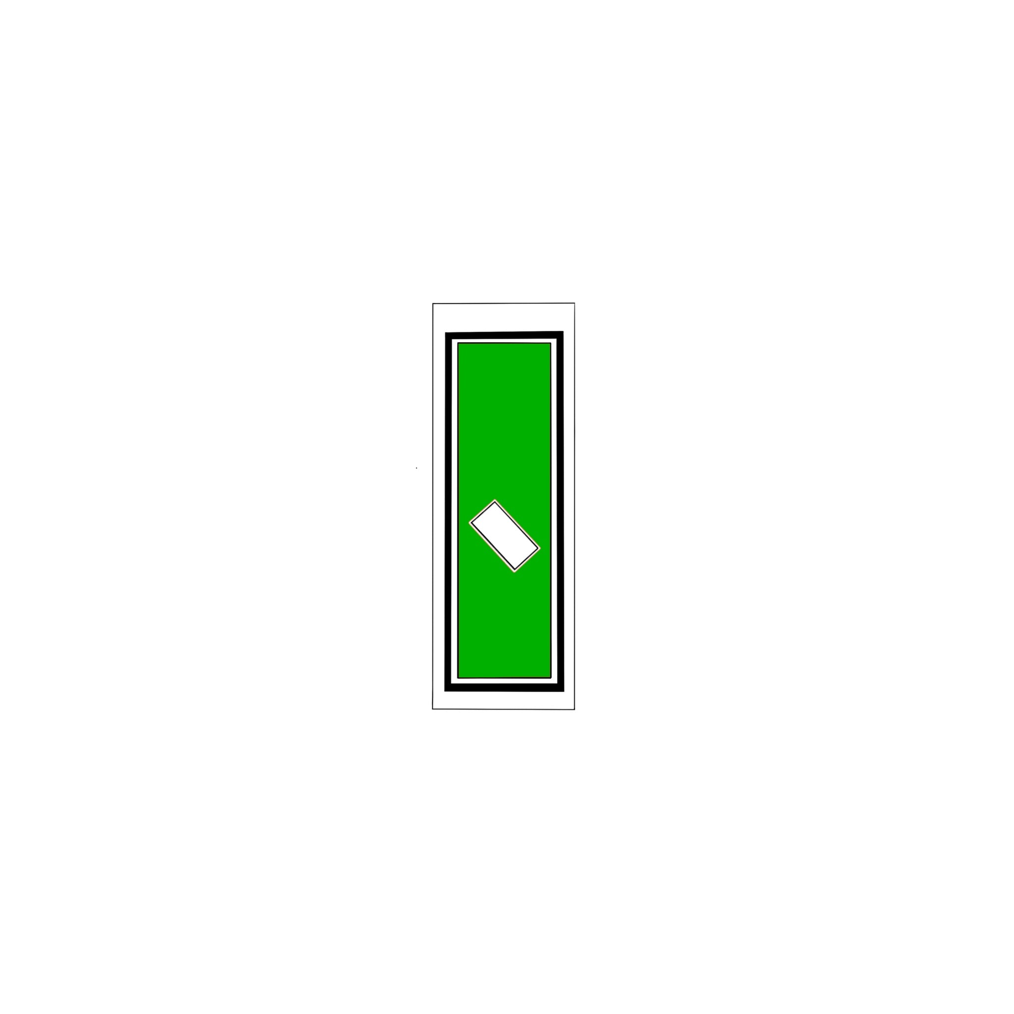Senjafuda Simple Sticker Green