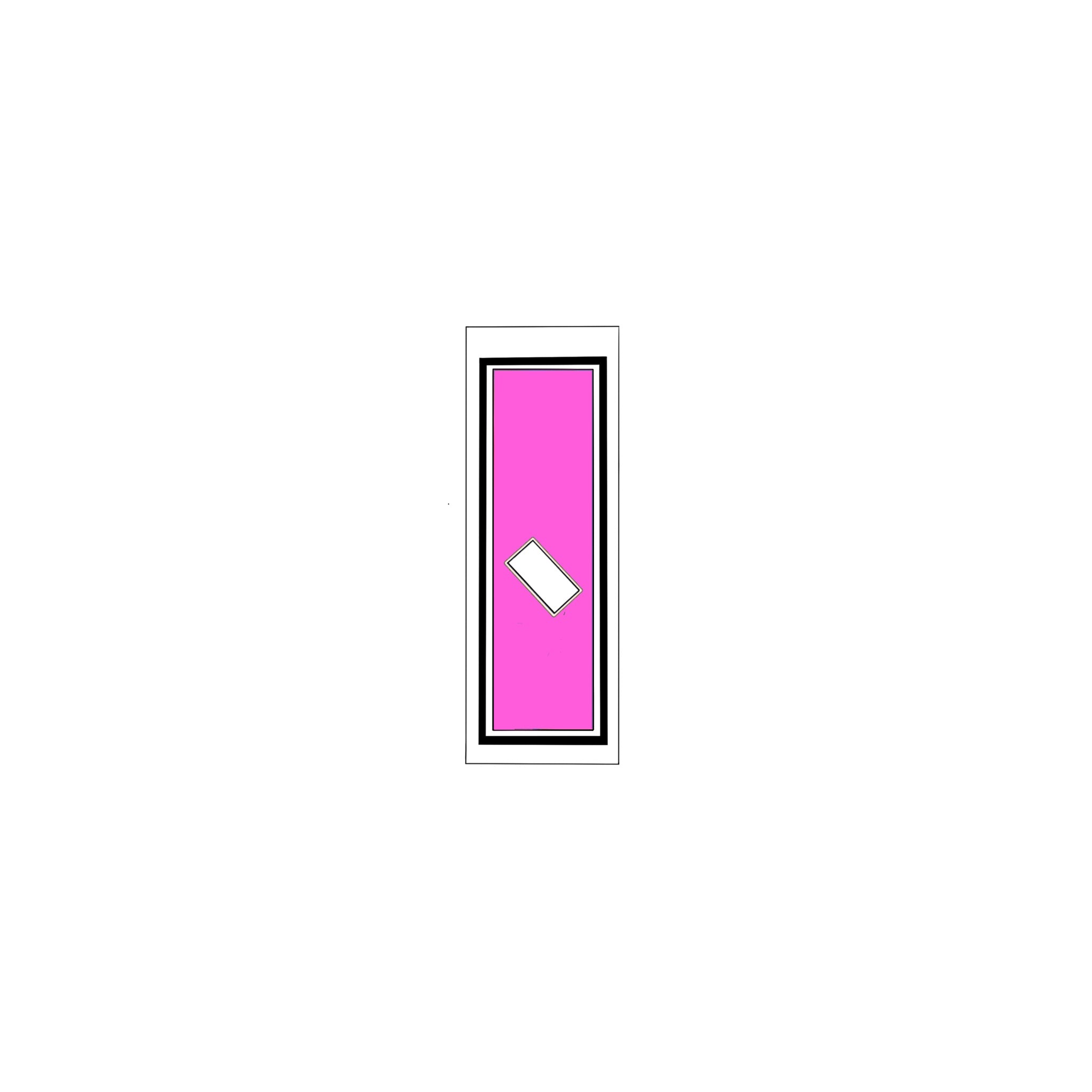 Senjafuda Simple Sticker Pink