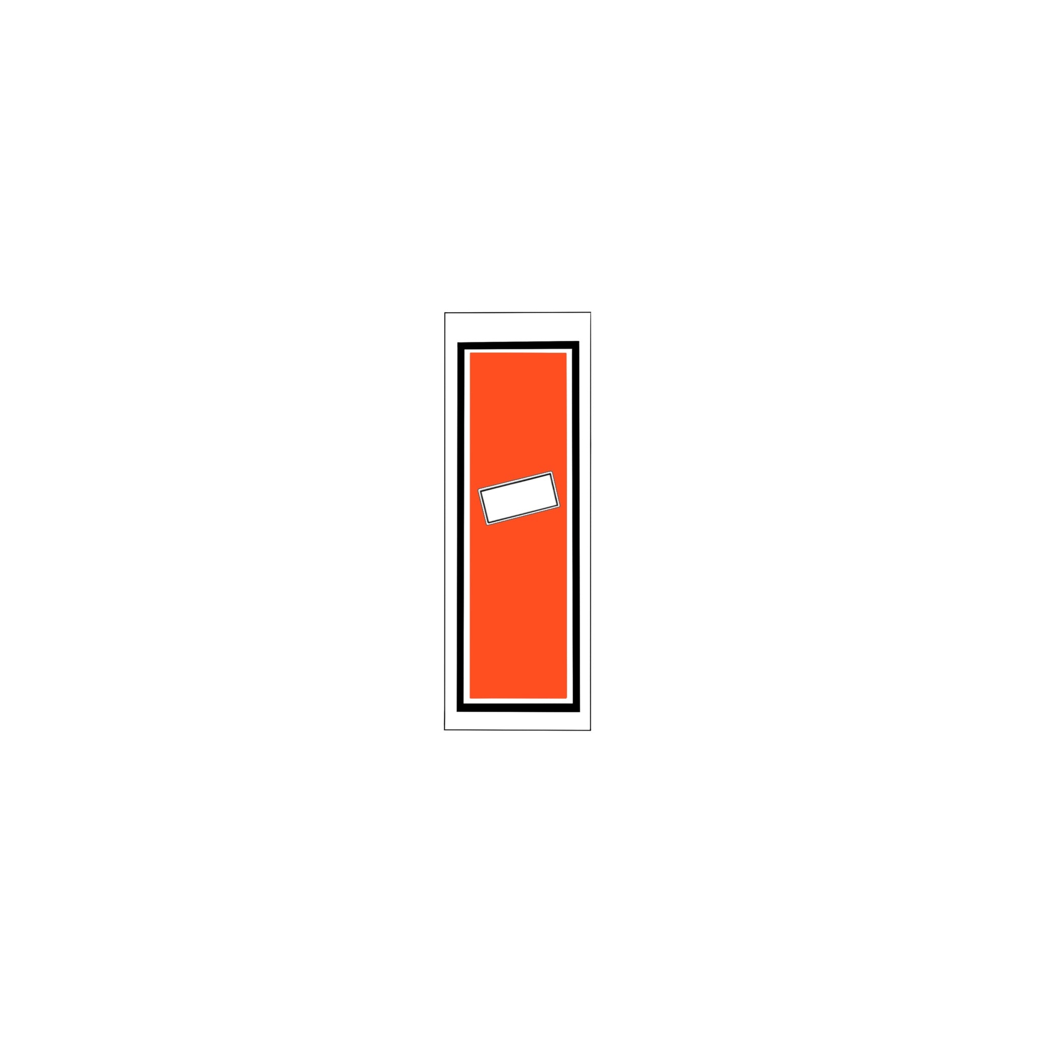 Senjafuda Simple Sticker Red