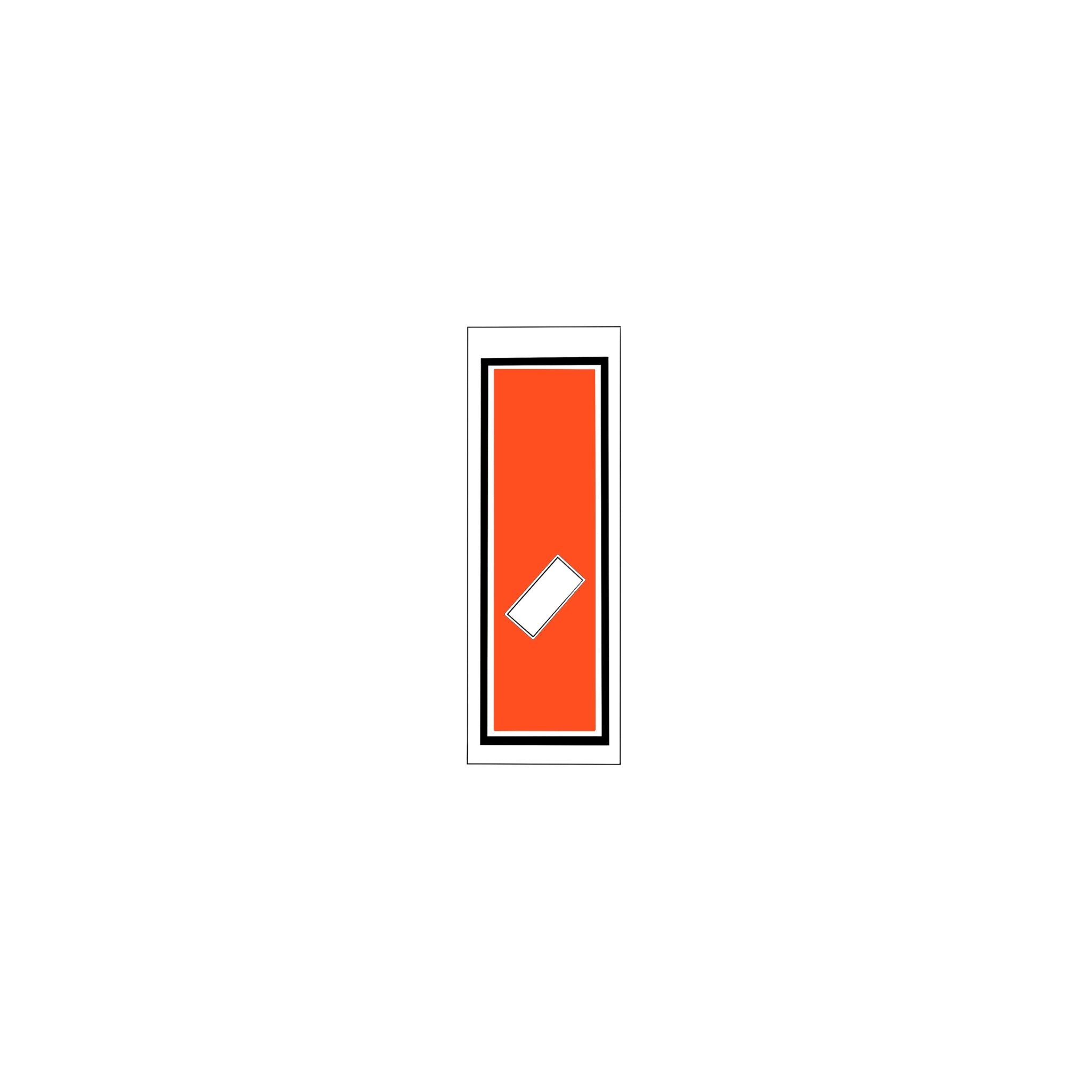 Senjafuda Simple Sticker Red