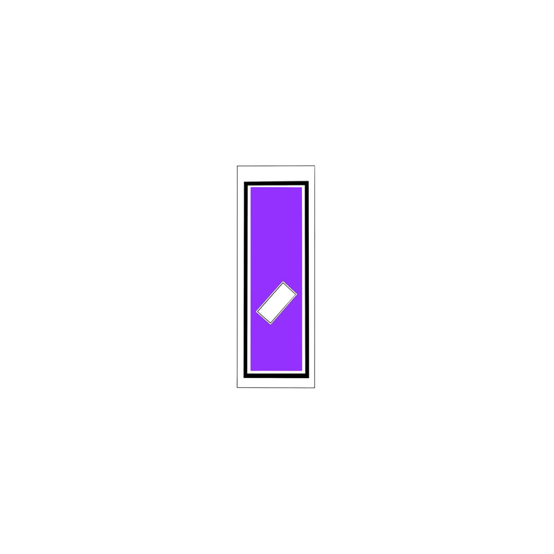 Senjafuda Simple Sticker Edo Purple