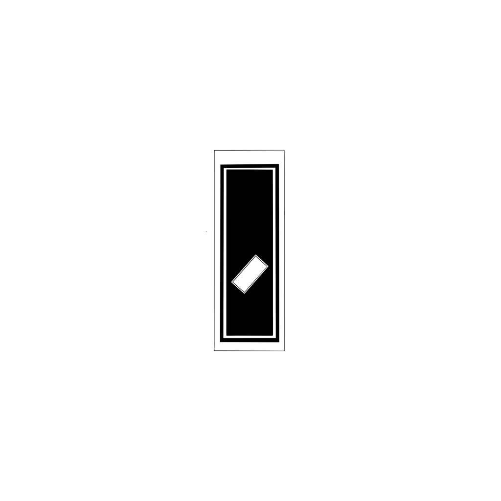 Senjafuda Simple Sticker  Black