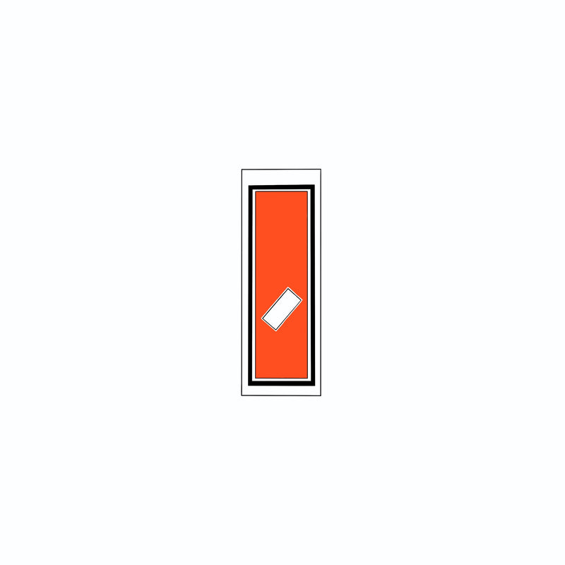 Senjafuda Simple Sticker  Red