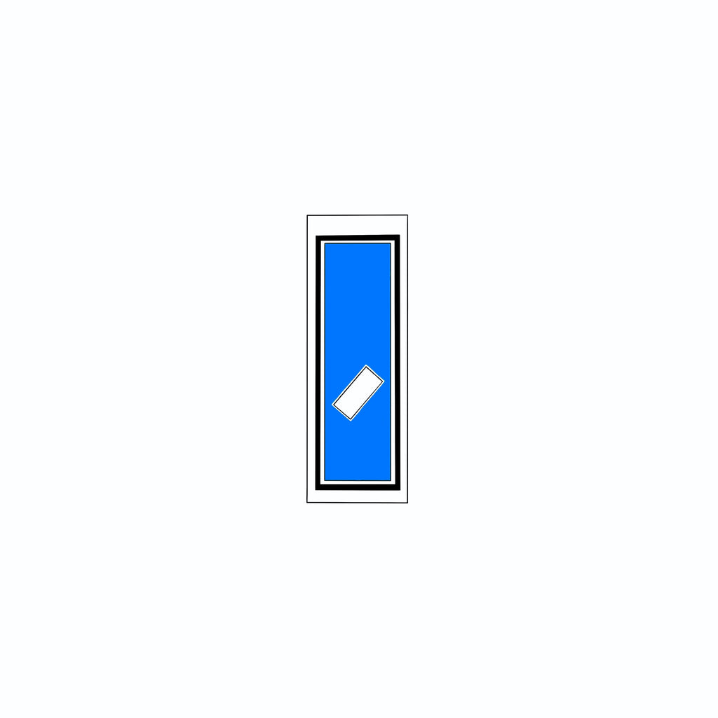 Senjafuda Simple Sticker Blue