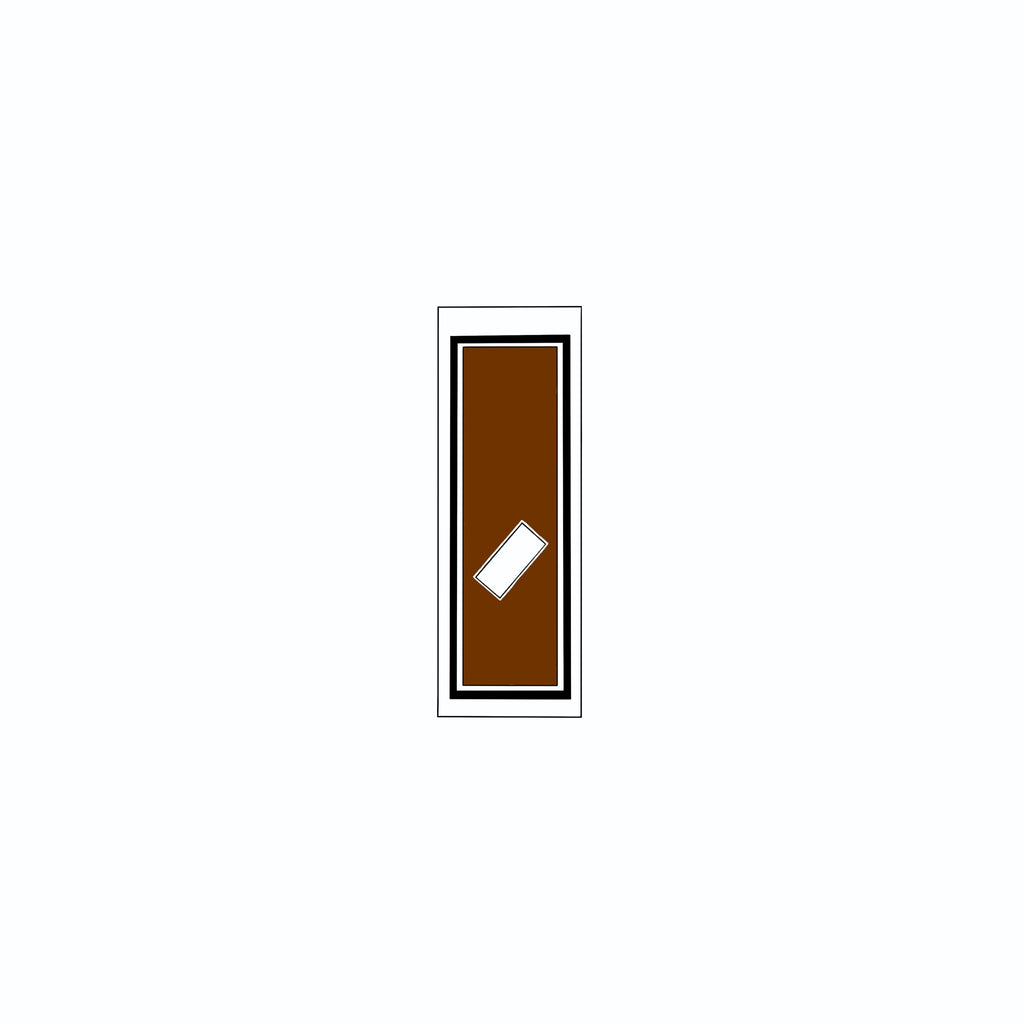 Senjafuda Simple Sticker  Brown