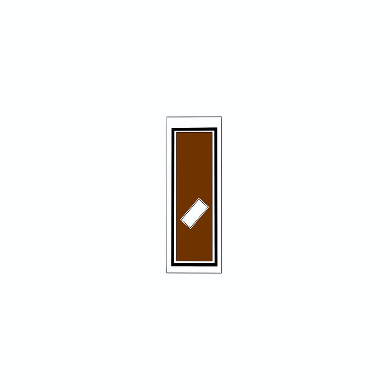 Senjafuda Simple Sticker  Brown