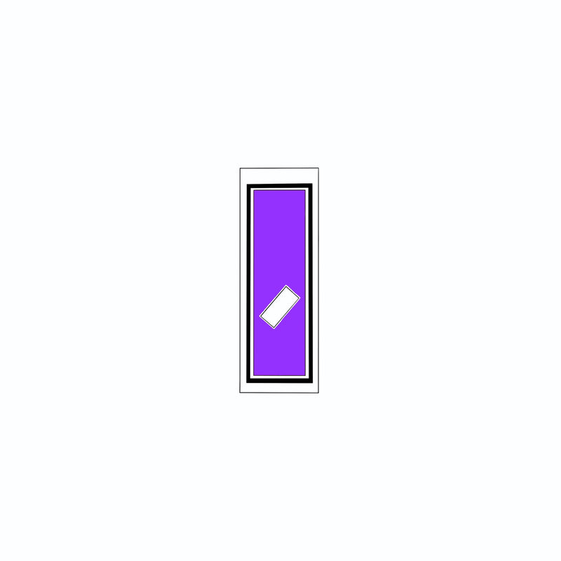 Senjafuda Simple Sticker Edo Purple