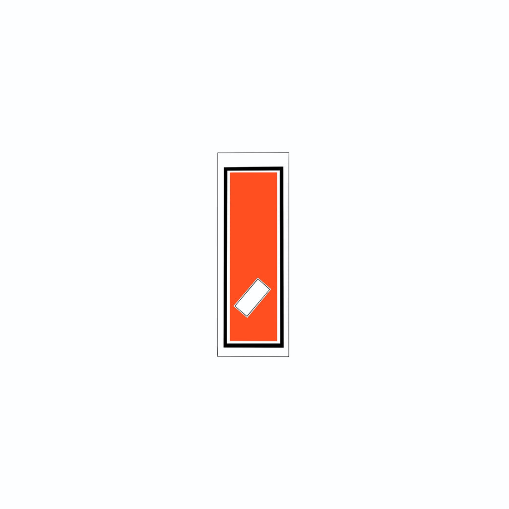 Senjafuda Simple Sticker  Red