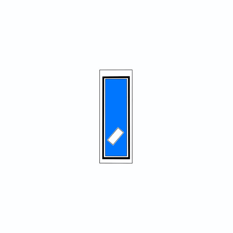 Senjafuda Simple Sticker Blue