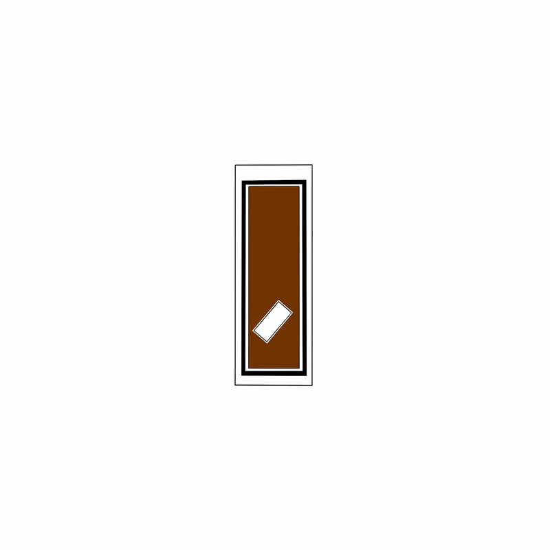 Senjafuda Simple Sticker  Brown