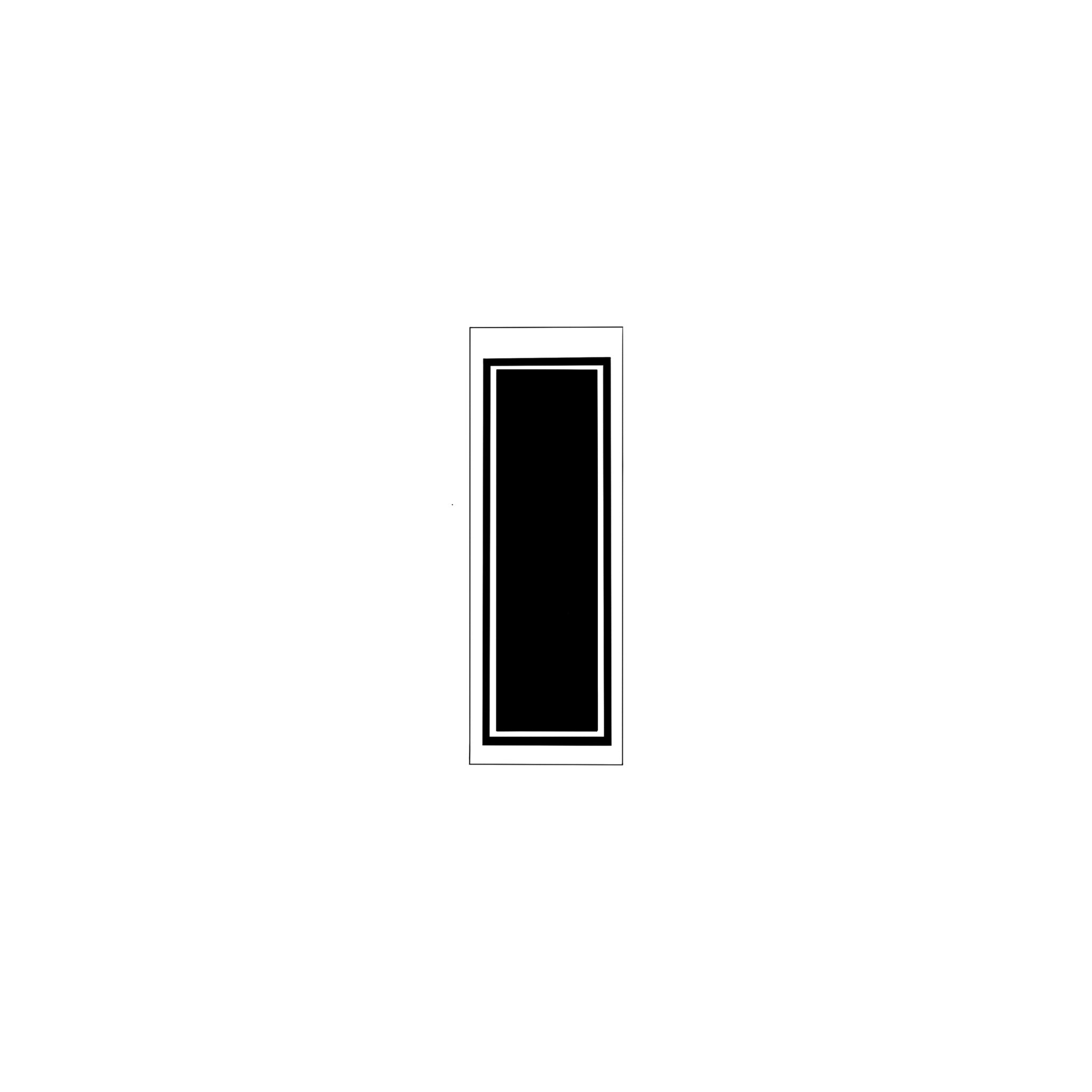Senjafuda Simple Sticker Black