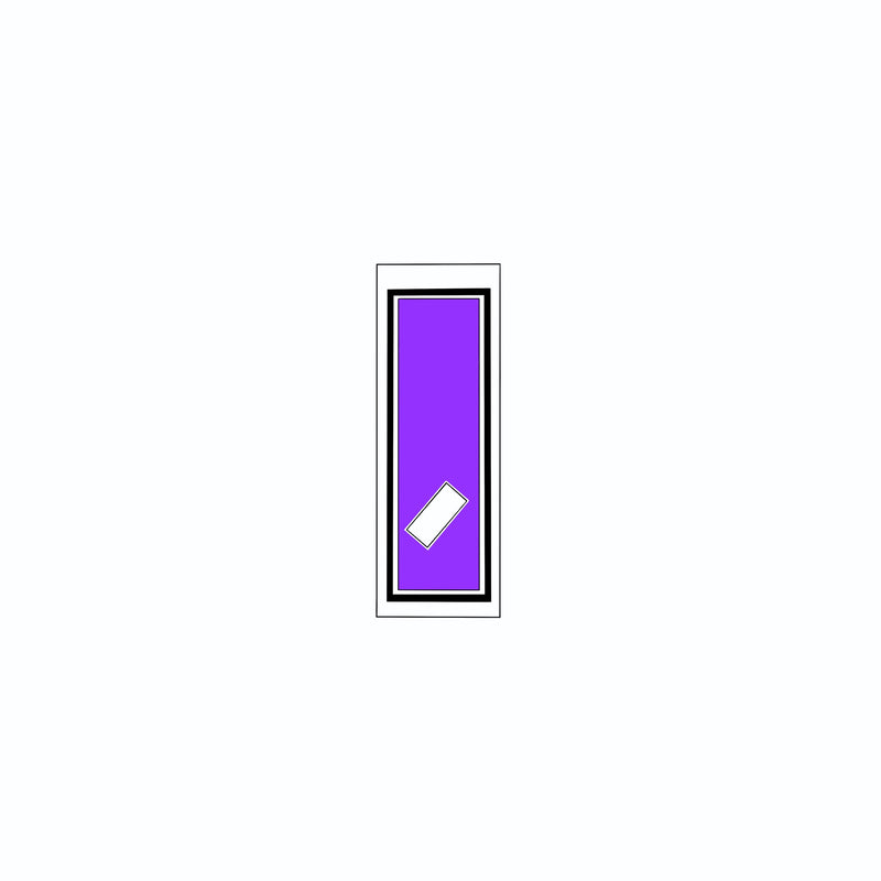 Senjafuda Simple Sticker Edo Purple