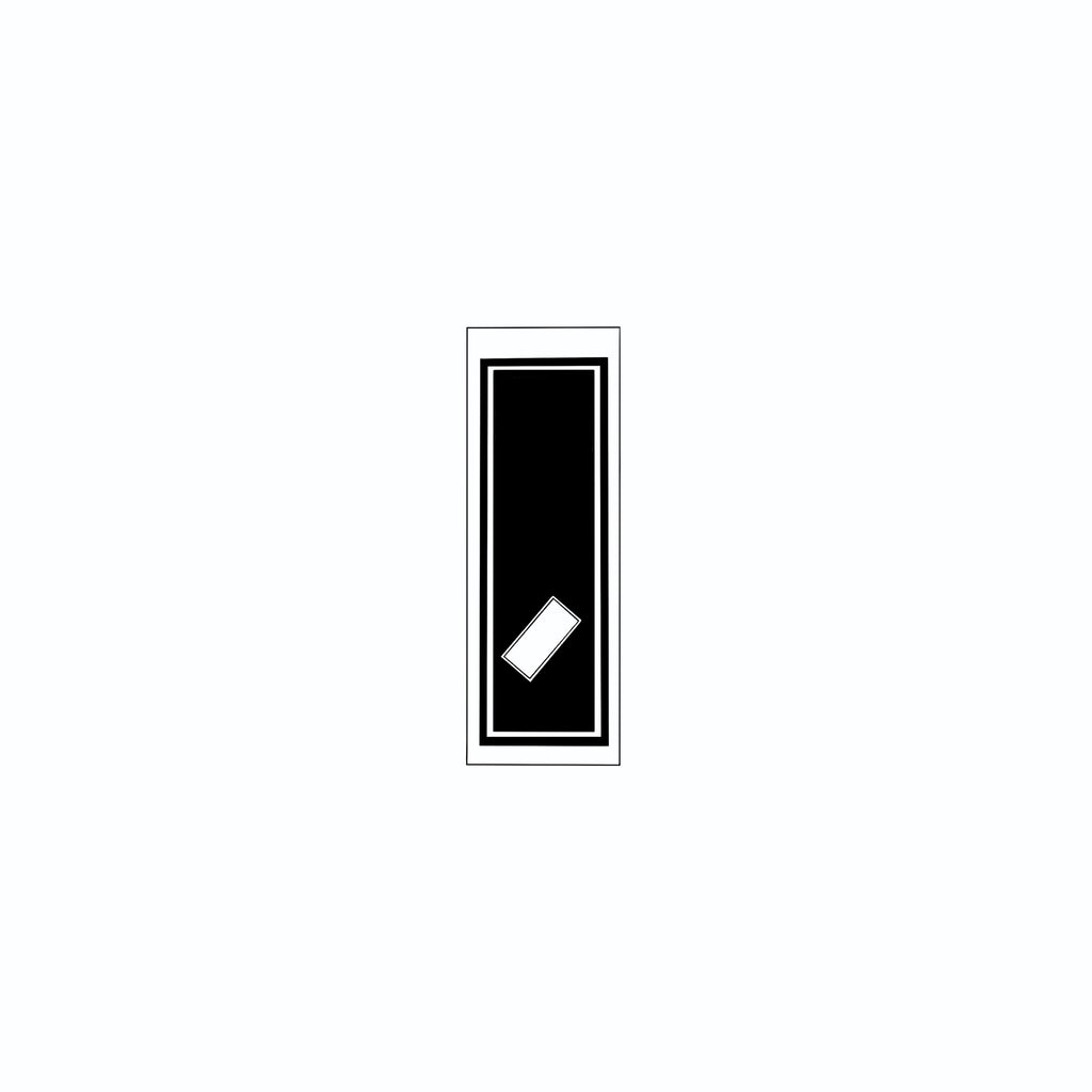 Senjafuda Simple Sticker  Black