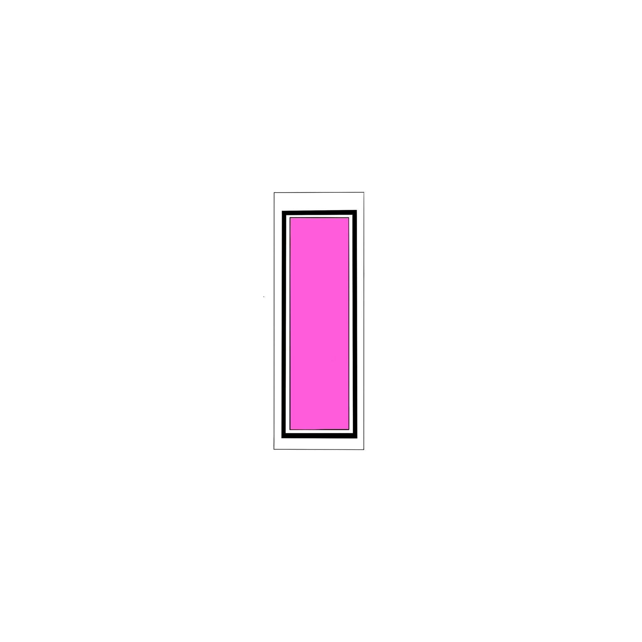 Senjafuda Simple Sticker  Pink