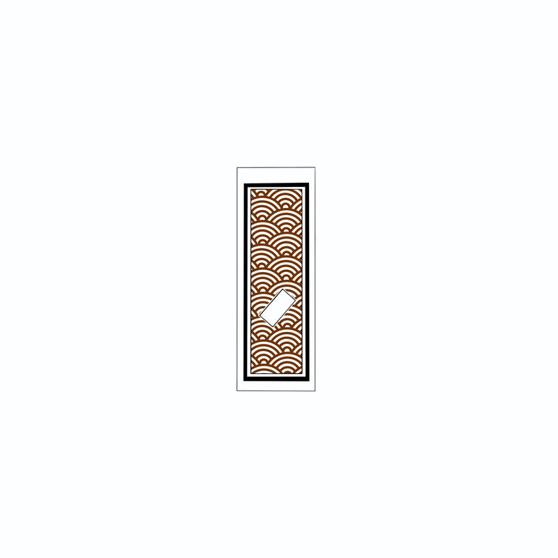Qinghai wave Sticker Brown