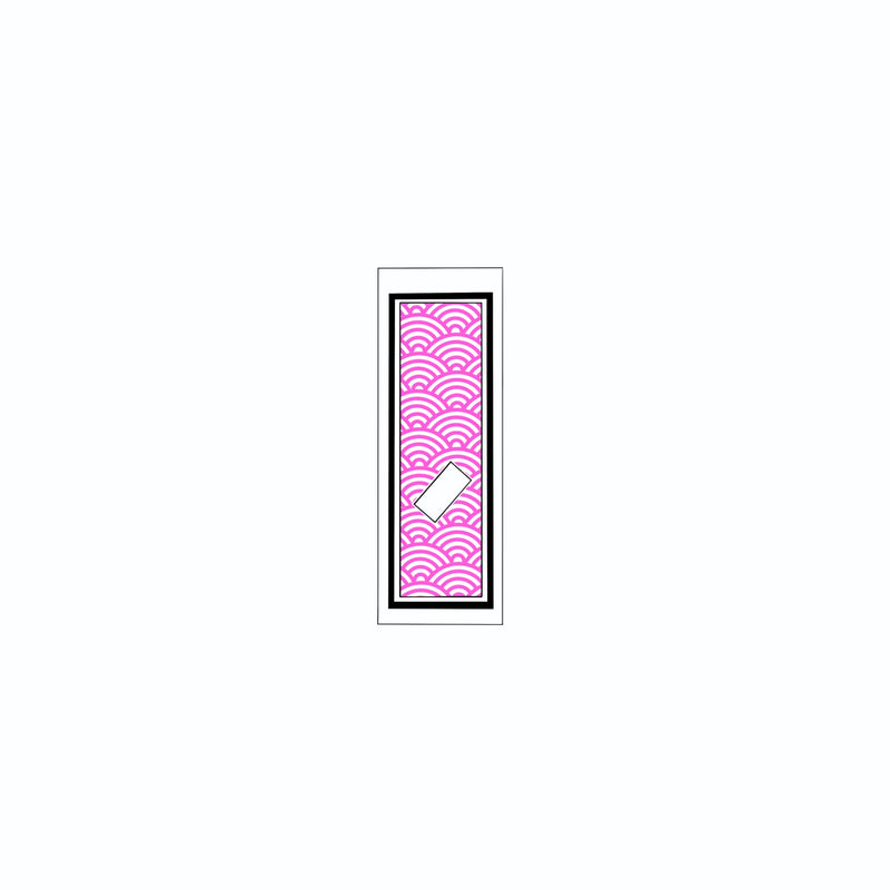 Qinghai wave Sticker   Pink