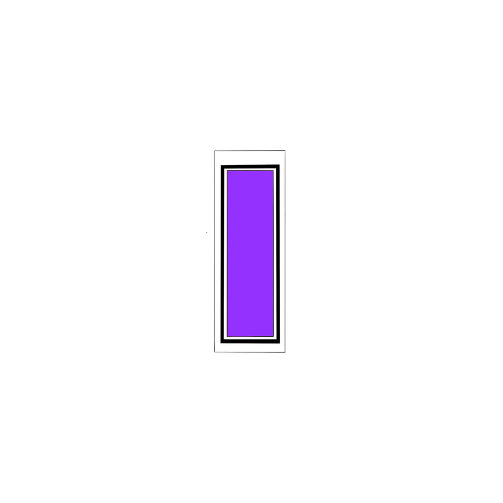 Senjafuda Simple Sticker  Edo purple