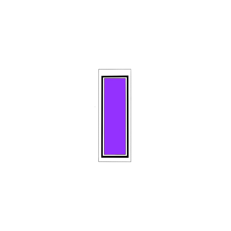 Senjafuda Simple Sticker  Edo purple