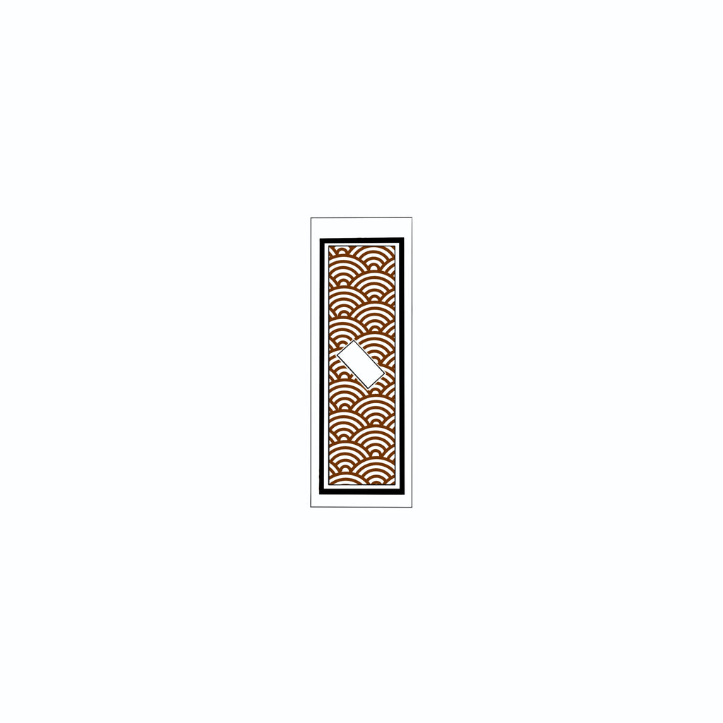 Qinghai wave Sticker Brown