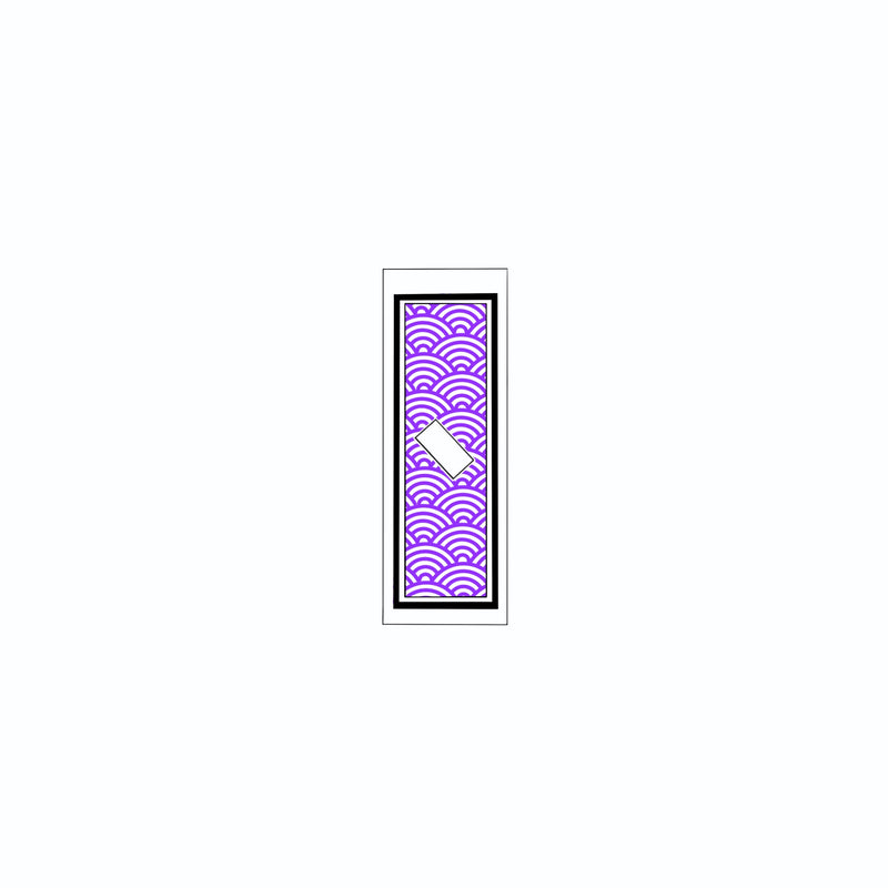 Qinghai wave Sticker   Edo Purple