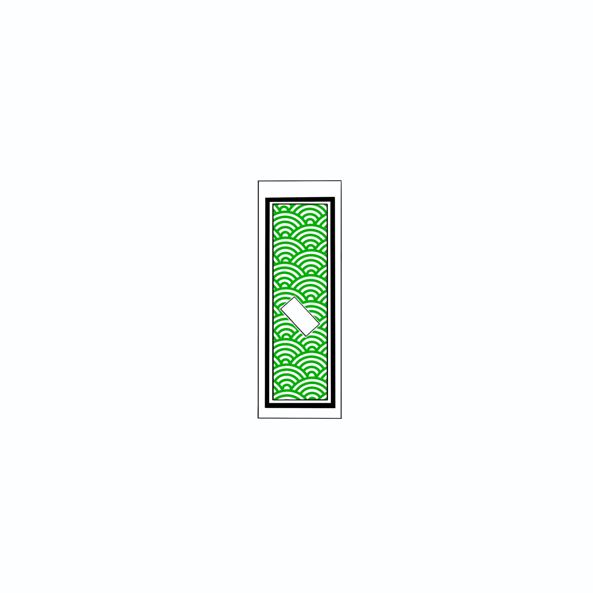 Qinghai wave Sticker Green