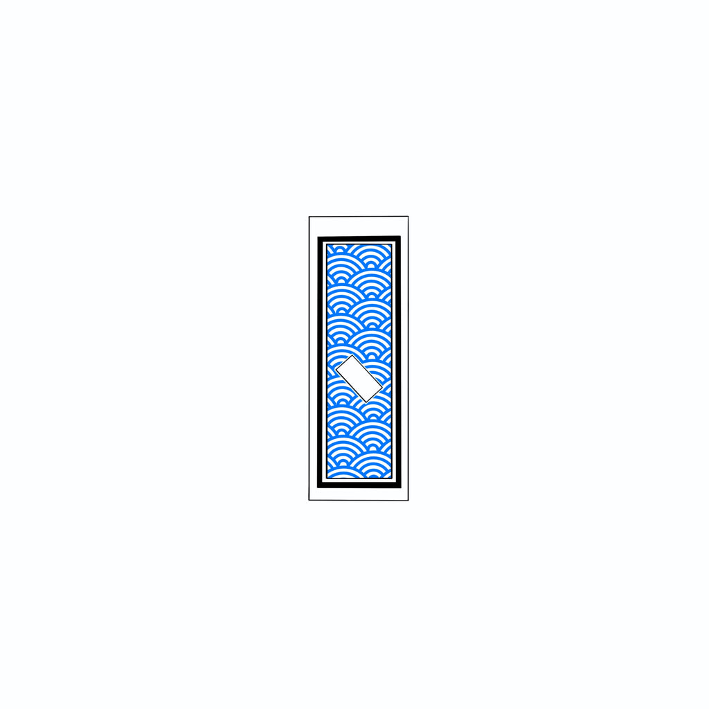 Qinghai wave Sticker Blue