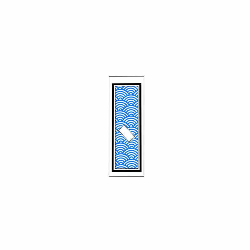 Qinghai wave Sticker Blue