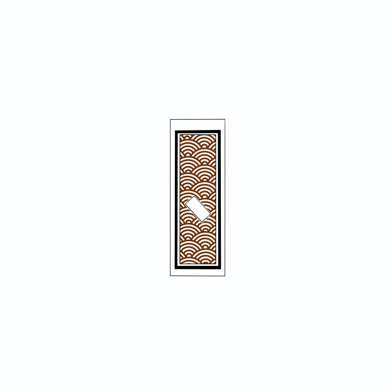 Qinghai wave Sticker Brown