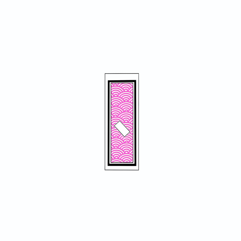 Qinghai wave Sticker   Pink
